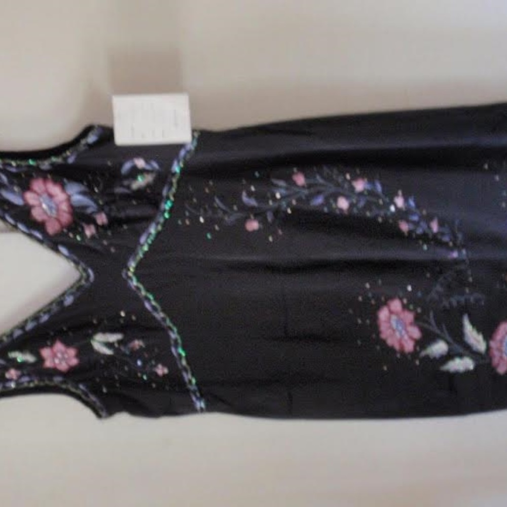 *NEW* SPENSER JEREMY Black embroidered Dress - 14